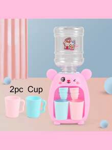 1 件可爱迷你饮水机儿童礼物冷/热水果汁牛奶饮水机仿真卡通兔子厨房玩具、幼儿玩具、玩具游戏、儿童玩具 - 均碼 - 查看 5