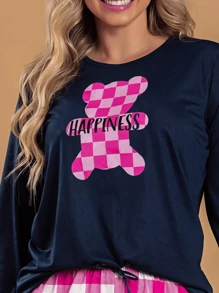 Women Pajama Sets - Màu xanh hải quân - Xem 2