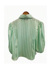 Women Blouses - 綠色 - 查看 2