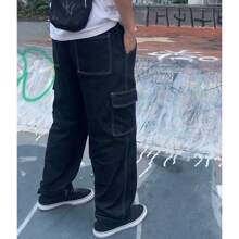 Men Sweatpants - Đen và trắng - Xem 2
