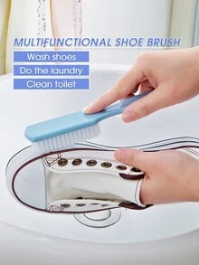 1隻多功能小鞋刷,家用清潔刷,適用於清潔鞋子、衣服、水槽、窗台、爐灶、牆壁、地板、浴缸、廚具等,家居清潔工具 - 彩色 - 查看 1