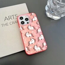 1 Miếng Màu hồng Kỳ lân Chống trượt Chống sốc Ốp lưng & bao da điện thoại Tương thích với iPhone - hồng[0] - Xem 10