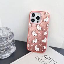 1 Miếng Màu hồng Kỳ lân Chống trượt Chống sốc Ốp lưng & bao da điện thoại Tương thích với iPhone - hồng[0] - Xem 7