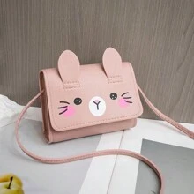 1 pieza Nueva selección multicolor Bolso de hombro mini de moda, Monedero lindo para niña pequeña, Bolso de dibujos animados fresco y dulce con ropa hermosa, Bolso cruzado sencillo para niña, Bolso para pañuelos y llaves, Bolso cuadrado pequeño de moda, Bolso de regalo de cumpleaños para niños - Multicolor - Ver 3