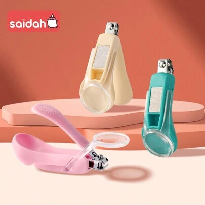 SAIDAH Infant Baby Nail Cutting Clippers Tools Children Kids Magnifier Glass Finger Nail Cutter