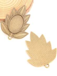 20 cái Retro Hợp kim Hoa Đá quý khung viền Hình Bầu Dục Với Ly Cabochon Đối với DIY Vòng tay , Dây chuyền , Làm đồ trang sức - Đồng - Xem 4