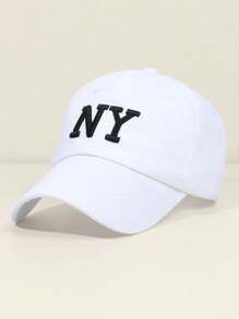 1 pezzo Cappellino da baseball casual da esterno unisex con ricamo alfabeto Y2k, protezione solare con retro in rete regolabile, perfetto per festival musicali e abbigliamento quotidiano street