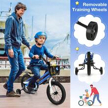 Prorider 14'' Kid's Bike With Removable Training Wheels & Basket For 3-5 Years Old Blue/White/Skyblue/Red - 藍色 - 查看 6