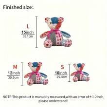1 Set Acrylic Memory Teddy Bear Sewing Template, 10pcs, For Halloween, Christmas, Birthday Decorations, Gift Giving For Festival. Comes With Ruler, Templates, And Cutting Guidelines. - Multicolor - View 10