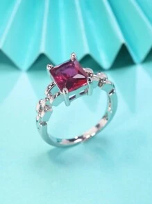 1入組流行的方形鑲嵌中空鏈環,女性的紀念禮物 - 1006 - 查看 12