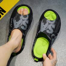 Zapatillas De Verano Eva Para Hombre 2024 Antideslizantes, Antiolor, Para Uso En Interiores Y Exteriores, Incluyendo En Casa Y En La Playa - Negro - Ver 3