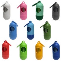 寵物撿便袋,實色和印花均有,便攜式狗糞袋,每卷15個 - 彩色 - 查看 10