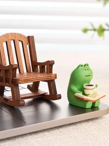 1 Pc Tenderness Warmth Relaxing Daily Cute Frog Ornament Decorations Home Decoration Bedroom Office Living Room Ornament Birthday Gift Birthday Gifts Graduation