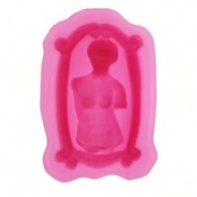 一款维纳斯硅胶皂模，人形，适用于制作肥皂、蜡烛、肥皂炸弹、巧克力、烘焙树脂、石膏、水晶胶等。3D维纳斯硅胶蜡烛模具。