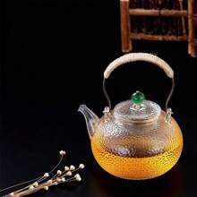 A Glass Teapot, A Copper Handle Teapot, A Filtering And Boiling Teapot, A Kung Fu Tea Set With Hammer Pattern And A Lifting Beam Teapot - White - View 11