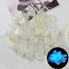 50pcs/300pcs/1000pcs Luminous Pebbles, Glow In The Dark Decorative Stones For Party, Vase, Aquarium, Garden, Swimming Pool, Bar, Courtyard Landscaping,Christmas
