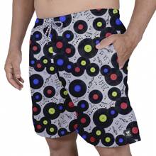 Men Beach Shorts - 黑色 - 查看 2