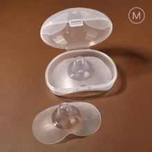 2 PCS Breastfeeding Mother Nipple Feeding Shield Butterfly Silicone Shields Protectors Soft Nipple Cover With PP Box