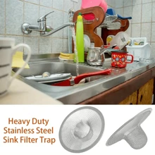 2 piezas Coladores de acero inoxidable para fregadero, atrapapelos de bañera, colador de desagüe y tapa de desagüe para la mayoría de los fregaderos de cocina y baño, 4 tamaños diferentes, decoración del hogar y del baño, decoración de otoño, de vuelta a la escuela