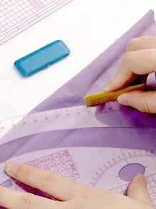 1pc Soft Fabric French Curve Metric Ruler For Sewing, Tailoring, Patternmaking, Drawing, Measuring, Dressmaking Diy Craft - Multicolor - View 8