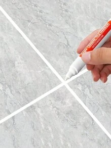 1pc Roise White Waterproof Tile Marker Grout Pen Wall Seam Pen 10Color Optional, For Tiles Floor Bathroom Decontamination Seam Repair, Stickers, Wall Decal, Vinyl Decal For Home Decorations, Spring Decoration Items Refresh Your Home, Rama Decoration Stickers