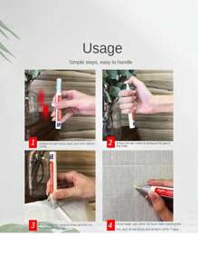 1pc Roise White Waterproof Tile Marker Grout Pen Wall Seam Pen 10Color Optional, For Tiles Floor Bathroom Decontamination Seam Repair, Stickers, Wall Decal, Vinyl Decal For Home Decorations, Spring Decoration Items Refresh Your Home, Rama Decoration Stickers