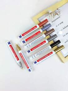 1pc Roise White Waterproof Tile Marker Grout Pen Wall Seam Pen 10Color Optional, For Tiles Floor Bathroom Decontamination Seam Repair, Stickers, Wall Decal, Vinyl Decal For Home Decorations, Spring Decoration Items Refresh Your Home, Rama Decoration Stickers