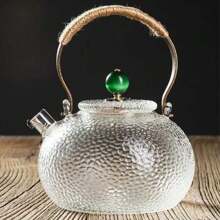 A Glass Teapot, A Copper Handle Teapot, A Filtering And Boiling Teapot, A Kung Fu Tea Set With Hammer Pattern And A Lifting Beam Teapot - White - View 15