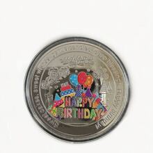1 Memorable Color Birthday Commemorative Coin Metal Handicrafts Handy Gift Creative Birthday Gift To Friends Activities Gift - Multicolor - View 6