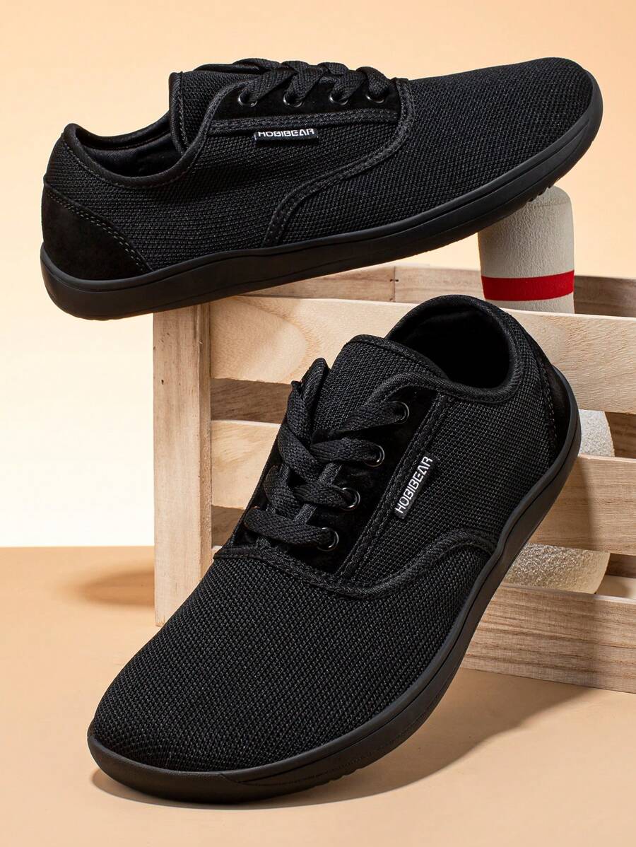 男士寬頭跑步鞋,休閑平底鞋,輕質赤足鞋,柔軟大底,適用於健身和戶外穿著