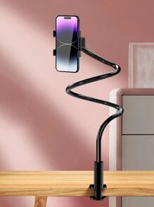 Slouchy Phone Holder Stand, Desktop Multi-Functional Live Broadcast Bedside Phone Stand, Suitable For Watching Tv In Bed - Black - View 2