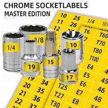 180sheets/Set, Mechanical Drive Socket Label Stickers, 180 Sheets Label Socket Quick And Easy Reminder Sticker Tips For Easy Identification - Multicolor - View 1