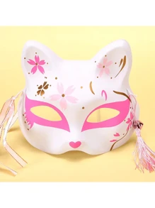 Half Face Cat/Full Face Cat/Fox Performance Mask (Bell Color Random) - Multicolor - View 17