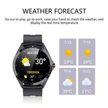 2024新款熱銷男女不分腕帶智能手錶，多運動模式附步數和卡路里追踪器、距離追踪、鬧鐘和來電提醒，全觸摸1.32英寸圓屏，多功能運動智能手錶，適用於Android和IOS系統 - 黑色 - 查看 5