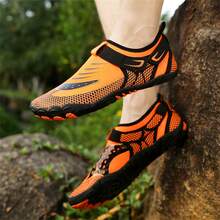 Không giới tính Đúng mốt Ngoài trời Lội nước Du lịch bằng cách đi bộ Giày dép Đối với Cặp đôi Và Trong nhà Yoga Giày thể thao - trái cam - Xem 3