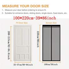 Từ tính Màn Cửa , Màn chống muỗi , , Lạnh Không khí In - Tự niêm phong Nam châm - Từ tính Nút Màn chống muỗi - Rèm , Thích hợp Đối với Cửa Inch , - màu đen - Xem 11