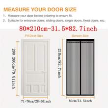Từ tính Màn Cửa , Màn chống muỗi , , Lạnh Không khí In - Tự niêm phong Nam châm - Từ tính Nút Màn chống muỗi - Rèm , Thích hợp Đối với Cửa Inch , - màu đen - Xem 10