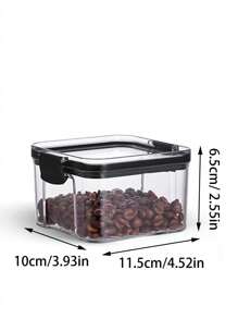 1pc Sealed Container Clear Plastic Jar For Kitchen Storage Of Grains, Dried Fruit, Tea, Etc. - Multicolor - View 4