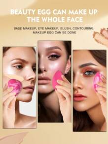 4PCS Makeup Sponge,Suitable For Cream & Powder Concealer, Loose Powder Makeup Applicator - Multicolor - View 5