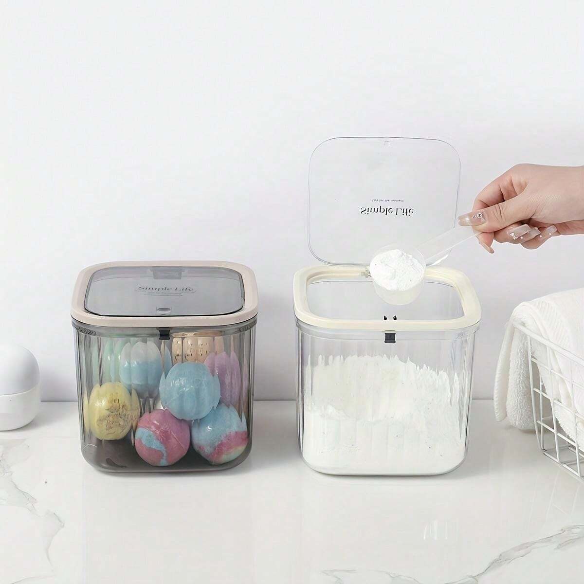 Laundry Room Organization Jars With Airtight Lid Laundry Container With