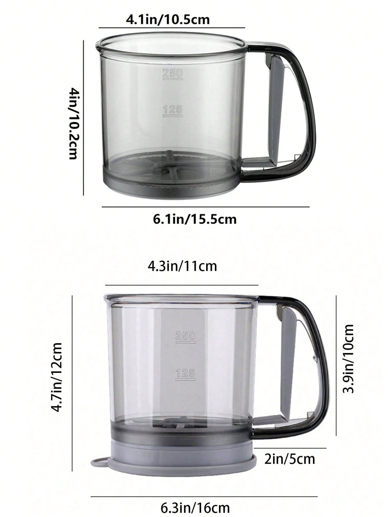 غربال الدقيق المحمول بشكل إناء للاستخدام المنزلي،...