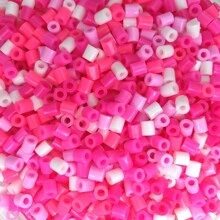 Pana-beads 500 pezzi/confezione, perline da fondere da 5mm, 9 colori misti, dimensione classica, compatibili con Hama e Perler, per arte a pixel, artigianato e regali fatti a mano, creazione di gioielli, ricambi, perline Perler