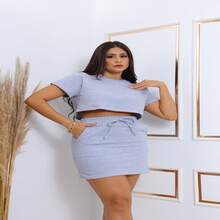 Women Two-Piece Outfits - 灰色 - 查看 5