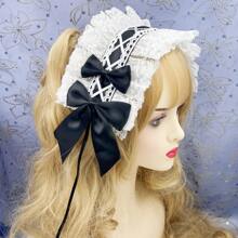 1 件女士多色蝴蝶结装饰头带，洛丽塔巴洛克少女风格，适合日常使用、角色扮演、外出、万圣节百搭发饰 - 彩色 - 查看 22