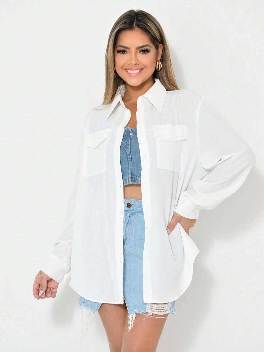 Women Blouses - trắng - Xem 1