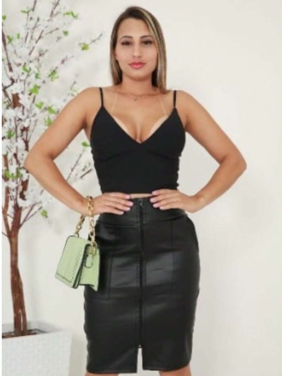 Women Skirts - 黑色 - 查看 1