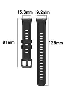 Correa Para HUAWEII BAND 7 Extensible Colores Lisos - Guinda - Ver 2