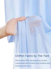 1pc Chiffon Solid Color Wedding Ceremony Reception Party Backdrop Cloth