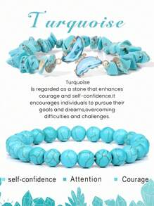 2入組卡片手鍊套裝,天然石蝴蝶吊墜水晶手鍊,為女性能量療癒石頭手鍊,為男性珠寶心願卡 - 彩色 - 查看 12