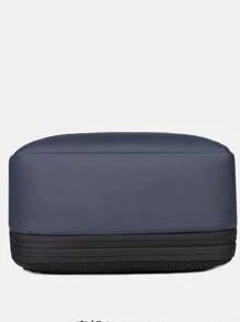 Bolsa Mochila Feminina Masculina Notebook Executiva Usb- Impermeavel viage - Azul - Visão 6